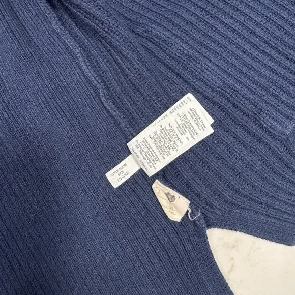 Madewell Navy Blue Cardigan Women’s Small 100% Cotton Quiet Luxury Normcore - Picture 11 of 16